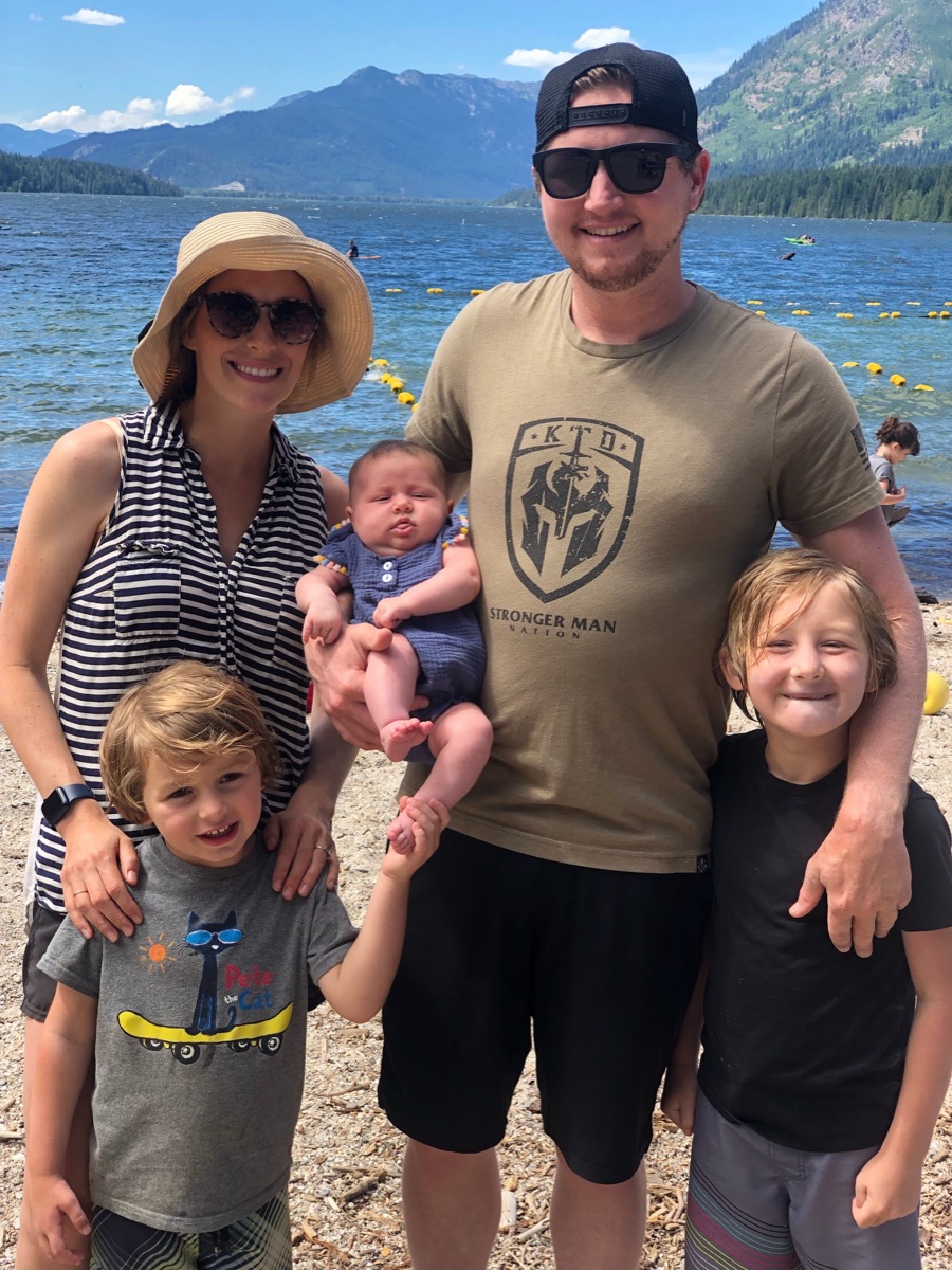 Nathan with his family